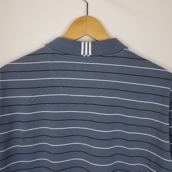 Adidas 💙 ClimaLite Polo Shirt. Size Large. - Picture 6 of 7